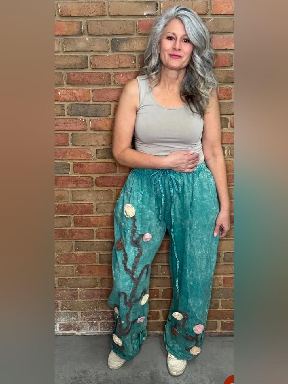 A Rare Bird Roses Pants - One Size (Will Fit Up To XXL)